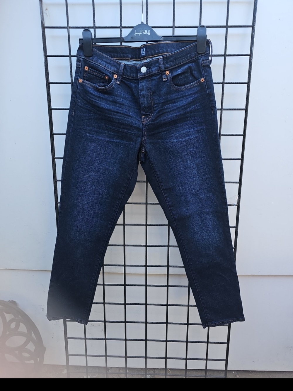 GAP Women's Dark Indigo Cropped Slim Jeans